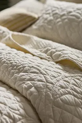 Peyton Cotton Embroidered Coverlet - Ivory product