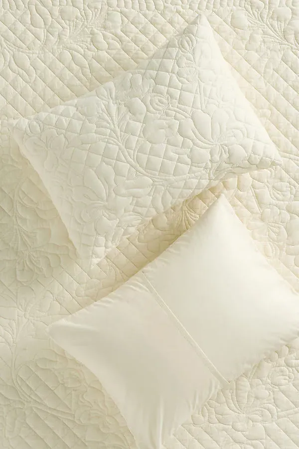 Peyton Set of 2 Embroidered Pillowcases - White, Cotton product