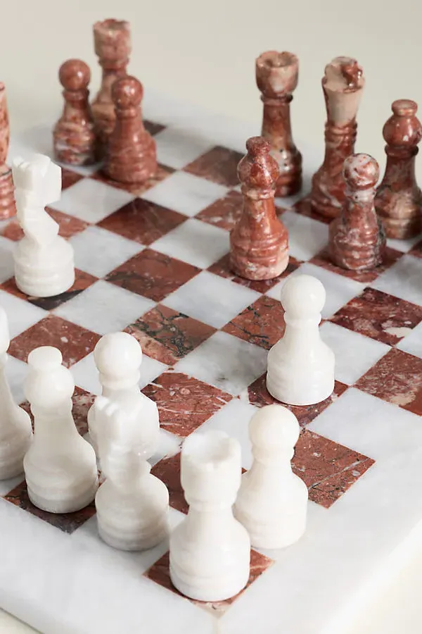Pink Marble Chess Set product