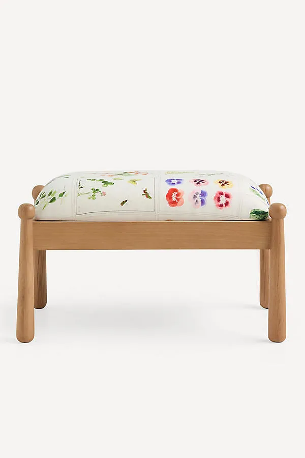 Pippa Botanica Ottoman - Cotton by Anthropologie