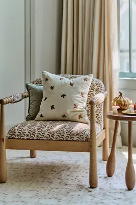 Pippa Leora Block Print Accent Chair - Purple, Cotton product