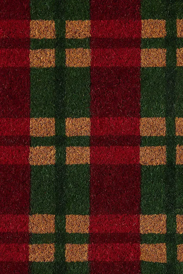 Plaid Doormat - Coir product