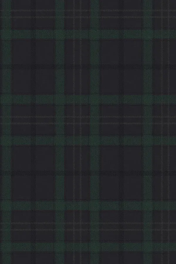 Plaid Print Peel-and-Stick Wallpaper - Green product