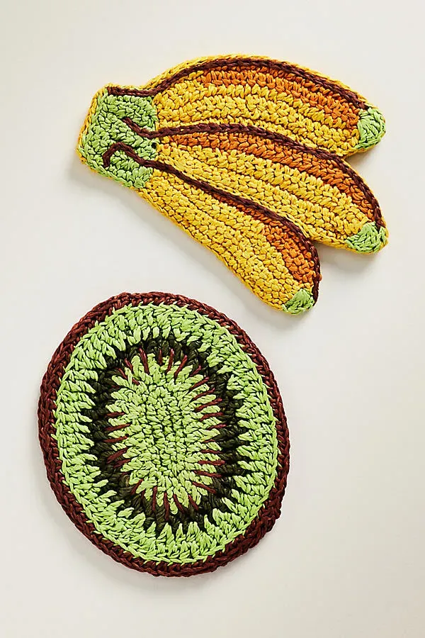 Platano Coasters Set of 2 - Raffia product