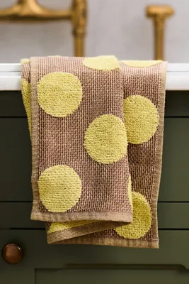 Polly Jacquard Dish Towels Set of 2 - Cotton by Anthropologie, image 2