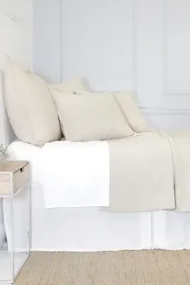 Pom Pom at Home Ojai King Size Matelassé Coverlet - Ivory, Cotton by Anthropologie, image 2