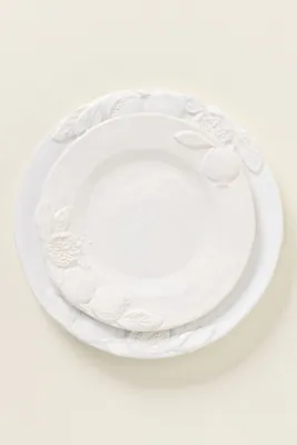 Pomegranate Italian Earthenware Dessert Plates Set of 4 - White product
