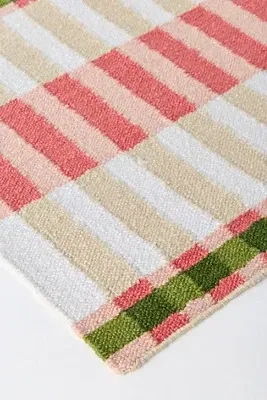 Poppy Indoor/Outdoor Flatwoven Geometric Rug - Pink, PET product