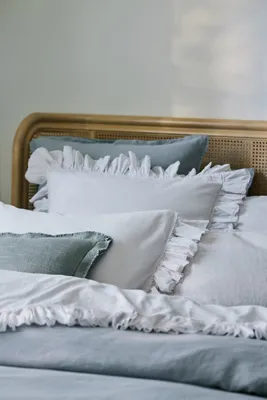 Portuguese European Linen Duvet Cover - Blue product