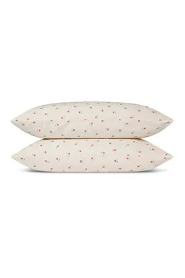 Posy Bud Standard Pillowcase Pair - Cotton, Linen product