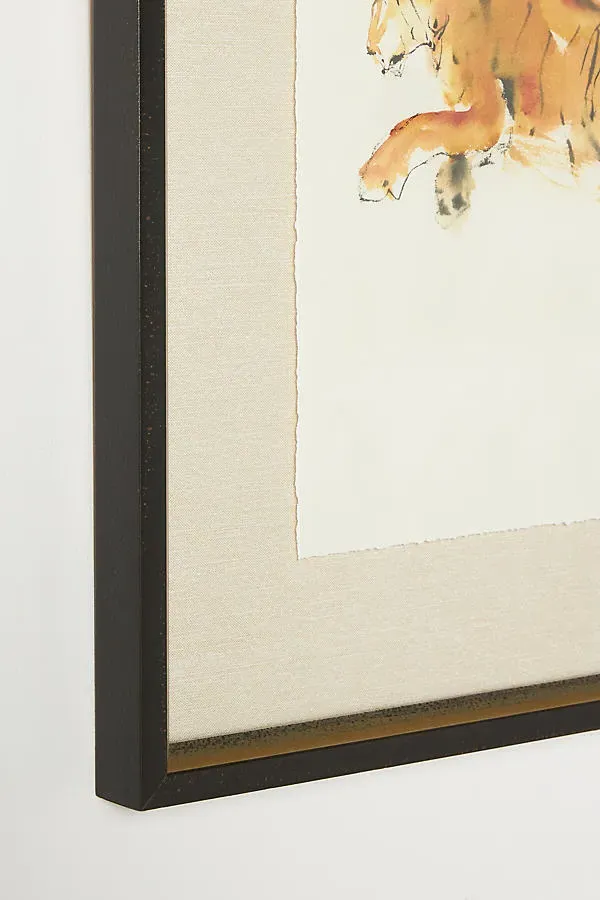 Pouncing Tiger 3 Wall Art - Orange product