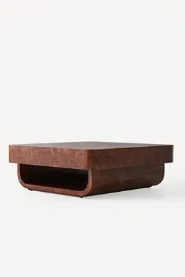 Prescott Burl Round Coffee Table - Brown product