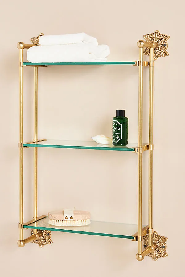 Primrose Bath Shelf - Gold by Anthropologie