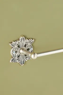Primrose Towel Bar - Silver, Brass by Anthropologie, alternate view