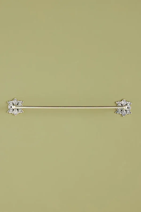 Primrose Towel Bar - Silver, Brass by Anthropologie