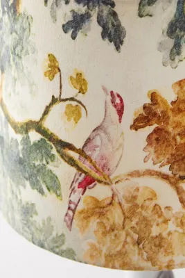 Printed Fabric Drum Lampshade 12" - Green, Cotton by Anthropologie, image 2