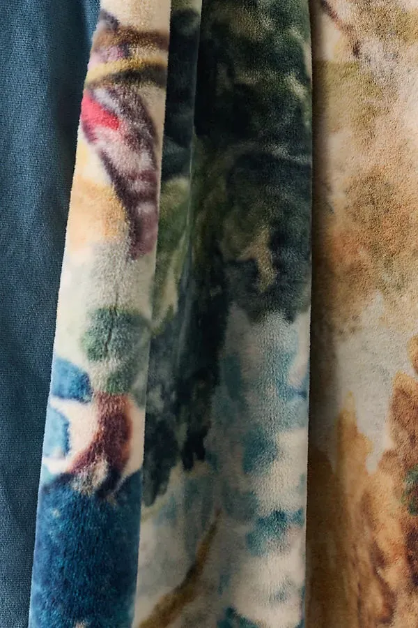 Printed Faux-Fur Pattern Throw Blanket - Polyester alternate view