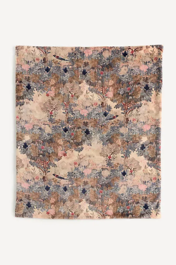 Printed Faux-Fur Pattern Throw Blanket - Polyester product