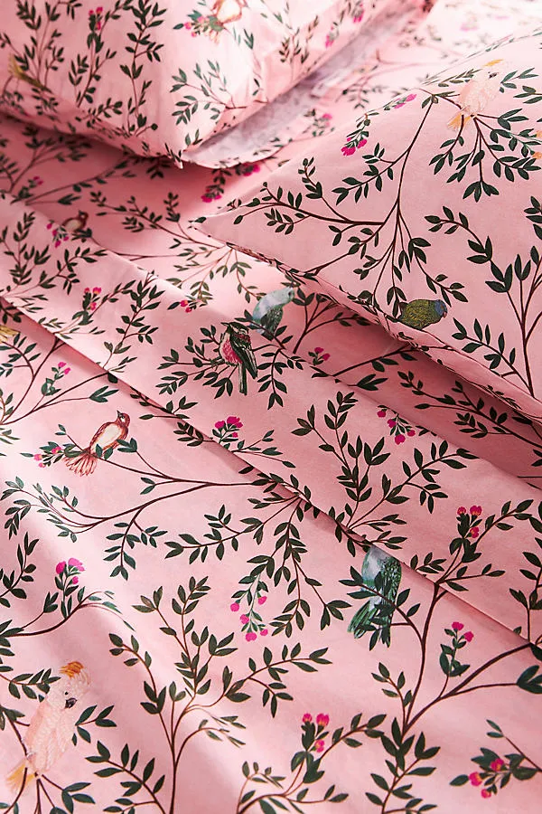 Printed Sheet Set - Pink, Organic Cotton Percale by Anthropologie, image 2