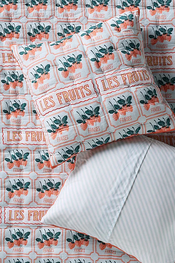 Printed Textured Cotton Euro Sham product