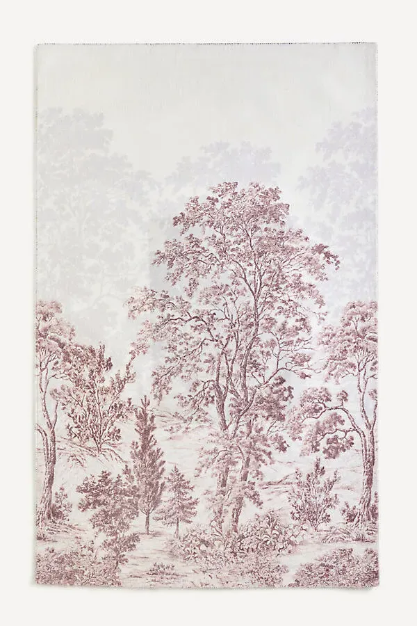 Printed Toile Tree 9x12 Rug - Beige, Cotton/Nylon by Anthropologie