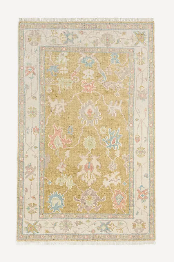 Priya Hand-Knotted Persian-Inspired Rug - Beige, Wool product