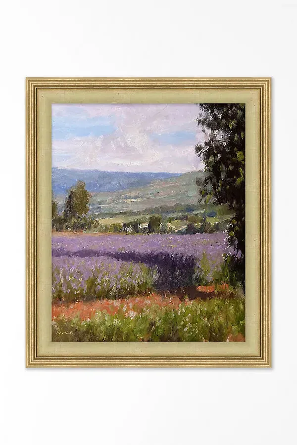 Provence Fields Wall Art - Purple product