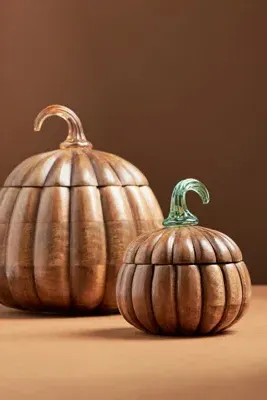 Pumpkin Spice & Black Walnut Wooden Candle - Brown product