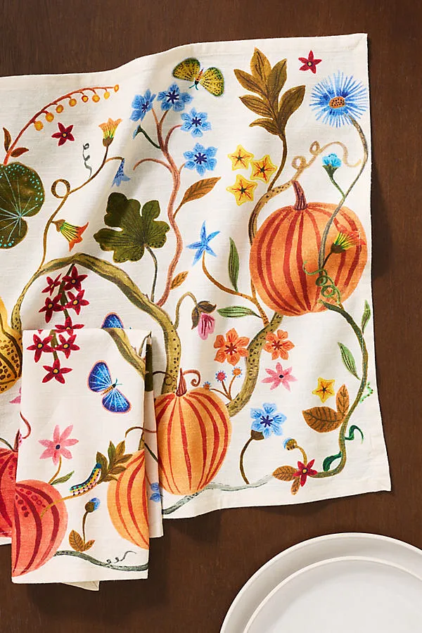 Pumpkins On The Vine Napkins Set of 2 - Cotton product