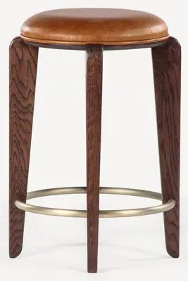 Quattro Leather Counter Stool - Brown product