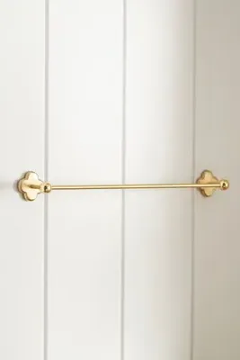 Quinn Clover Towel Bar - Gold, Brass by Anthropologie, alternate view