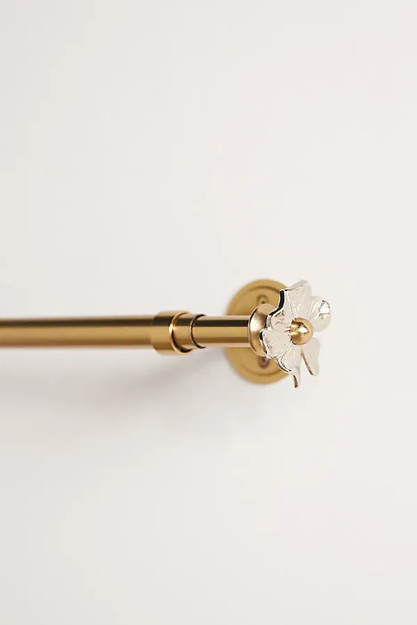 Raisa Mixed Metal Curtain Rod - Brown, Iron product