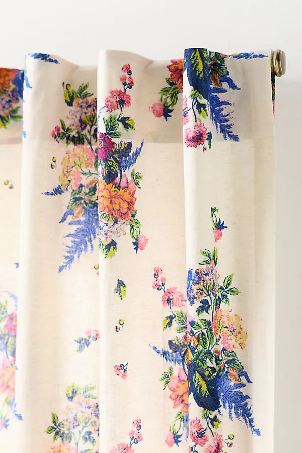 Rasmine Floral Curtain - Cotton, Linen product