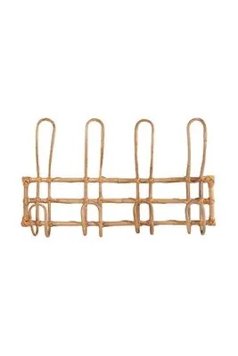 Rattan Woven Wall Hook Rack - Beige by Anthropologie, image 2
