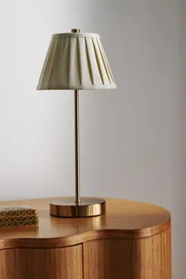 Rechargeable Table Lamp - Black, Linen product