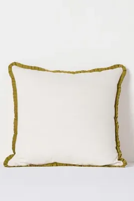 Reece Floral Ruffle Cushion - Pink, Cotton product