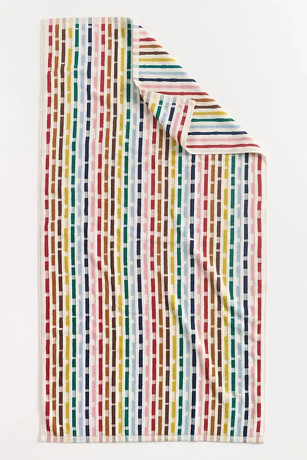 Reina Striped Woven Towel Collection - Cotton by Anthropologie