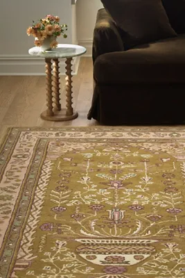 Remington 5x8 Persian-Inspired Rug - Yellow, Wool Blend by Anthropologie, alternate view