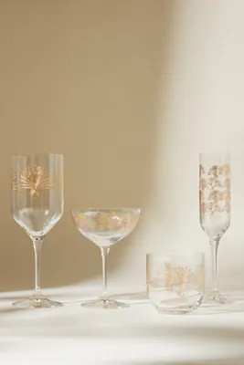 Remy 24k Gold Accent Wine Glasses Set of 4 - Clear, Crystal product