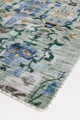 Ren Floral Rug 2x3 - Blue, Polyester product