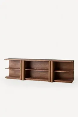 Renata Console Table - Brown, Oak Veneer by Anthropologie, image 2
