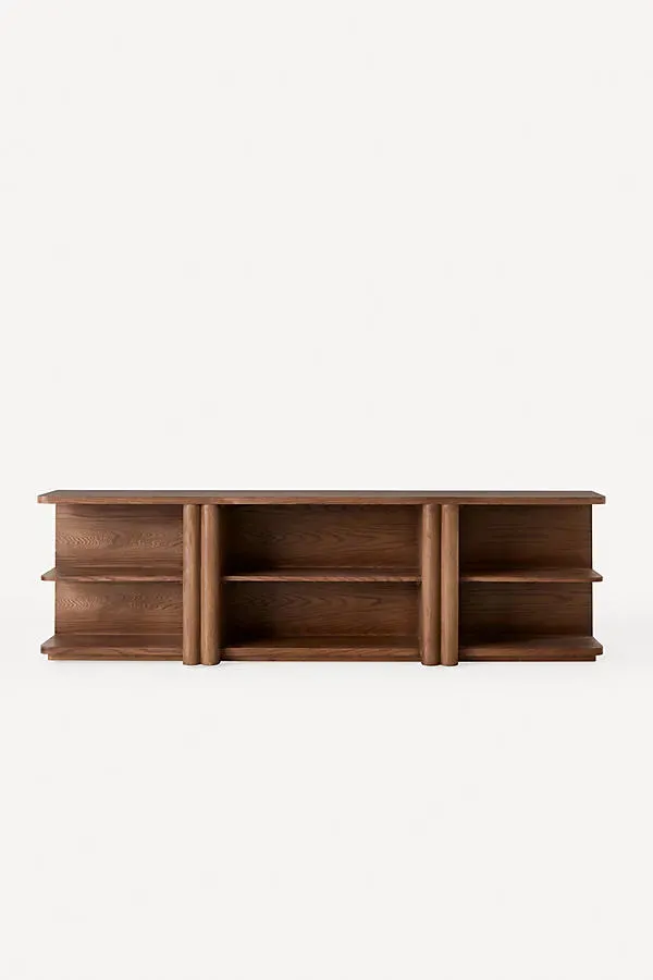 Renata Console Table - Brown, Oak Veneer by Anthropologie