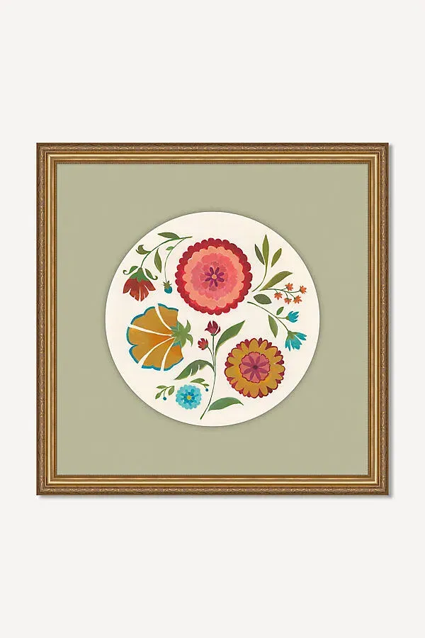 Richard Ryder Floral Colors Wall Art - Green product