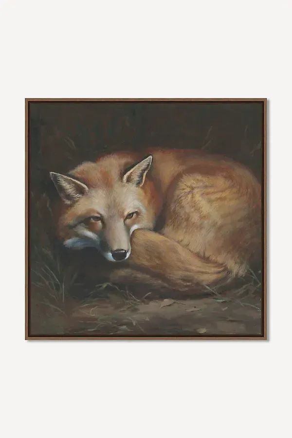 Richard Ryder The Fox's Dream Wall Art - Green, Acrylic product