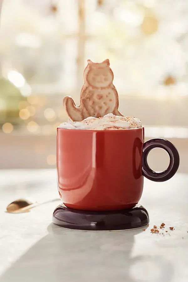 Rika Stoneware Mug - Purple by Anthropologie