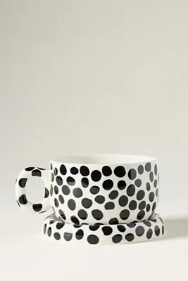 Rika Stoneware Soup Mug - Black product