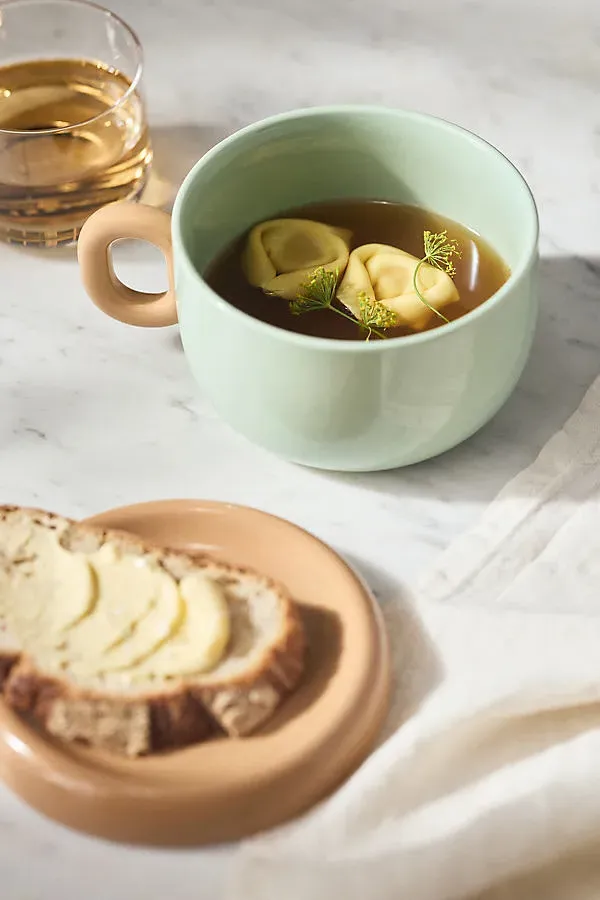 Rika Stoneware Soup Mug - Blue by Anthropologie