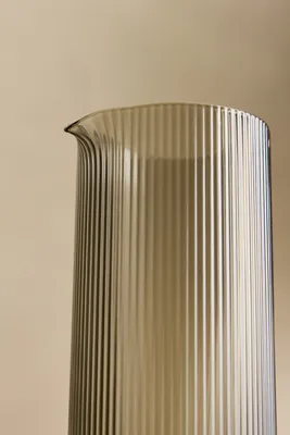 Ripple Glass Water Jug by Anthropologie, alternate view