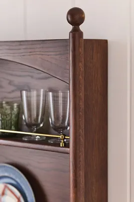 Roma Plate Rack - Brown, Oak product