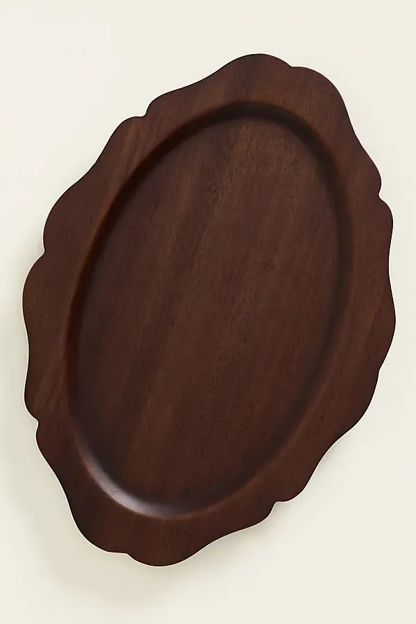 Romie Large Cheese Board - Brown, Acacia Wood by Anthropologie